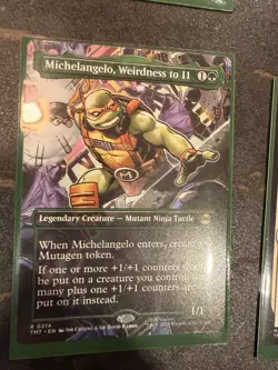 Magic: The Gathering TMT Card Lot Michelangelo Leonardo Krang Ninja Teen 7ct - Image 3