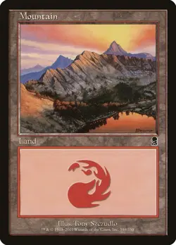 Mountain (346) [Odyssey] Magic MTG - Image 1