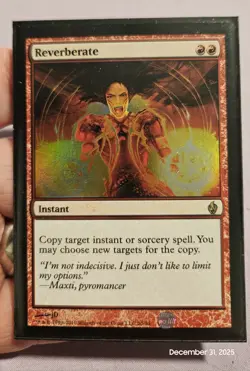 🔥 MTG - Reverberate - FOIL Premium Deck Series F&L Rare #20 M/NM 🔥 - Image 1