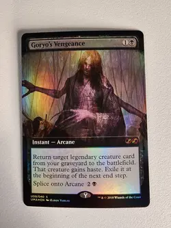 MTG Goryo's Vengeance Ultimate Mastets Foil Box Topper Nm Condition. - Image 1
