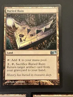 3x Buried Ruin Magic 2012 (M12) MTG UP NM LP - Image 2