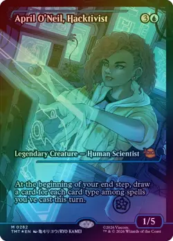 FOIL April O'Neil, Hacktivist (Teenage Mutant Ninja Turtles) - Showcase - MTG - Image 1