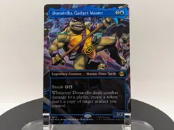 MTG Donatello Gadget Master BORDERLESS FOIL #0212 TMNT Rare NEAR MINT NM - Image 1
