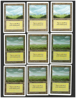 Magic the Gathering - Unlimited Edition - 100 Basic Lands - LP/MP/HP - Image 3