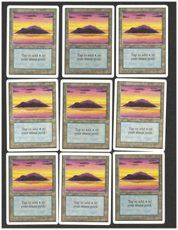 Magic the Gathering - Unlimited Edition - 100 Basic Lands - LP/MP/HP - Image 5