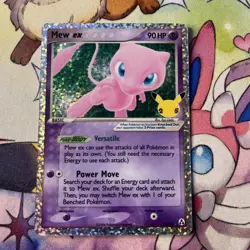 Mew ex 88/92 Celebrations 25th Anniversary Classic Collection Pokemon Card NM - Image 1