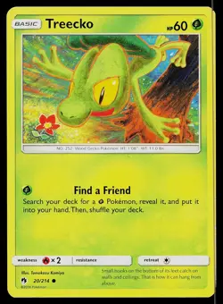 Pokemon Card Lost Thunder Treecko 20/214 Common - Image 1