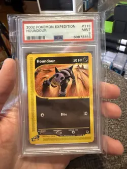 2002 PSA 9 Pokemon Expedition Houndour #113 Non Holo - Image 1