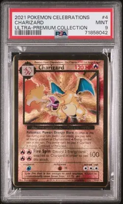 Charizard Metal Promo Pokemon Celebrations Ultra Premium Collection 4/102 PSA 9 - Image 1