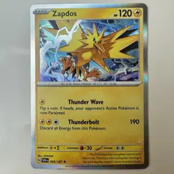 Zapdos Holo Rare - 065/167 - Twilight Masquerade - Pokemon NM English - Image 1