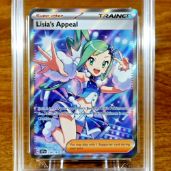 Pokemon Surging Sparks Suppoer Trainer Lisia's Appeal 234/191 AGS Gem-MT 10 2024 - Image 2
