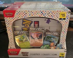 Pokemon TCG Scarlet & Violet - 151 Poster Collection Box Lot Of 6 With Display 820650853166 - Image 1