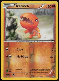 Trapinch 82/160 LP Primal Clash Common Reverse Holo Pokemon - Image 1