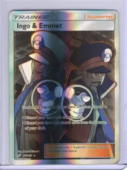 Ingo & Emmet (Full Art) Ultra Rare SM - Team Up 176/181 Holofoil - Pokemon - Image 1