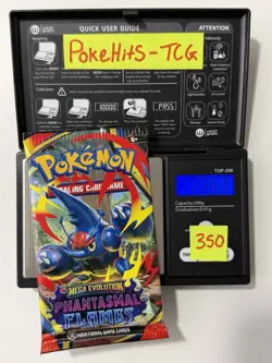(VERY HEAVY)🔥 22.63g Pokemon TCG Phantasmal Flames Booster Pack Factory Sealed✅ - Image 1