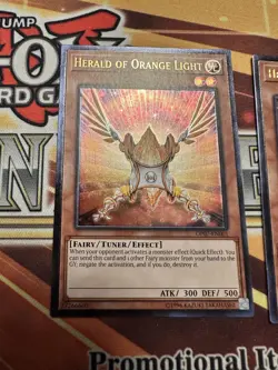 Herald of Orange Light (3x) OP07-EN001 Ultimate Rare NM UNLIMITED Edison Yugioh - Image 2