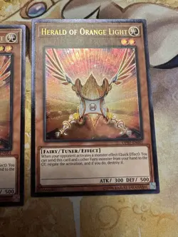 Herald of Orange Light (3x) OP07-EN001 Ultimate Rare NM UNLIMITED Edison Yugioh - Image 4