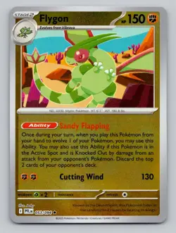 Reverse Holo Flygon 053/094 Rare Phantasmal Flames Pokemon - Image 1