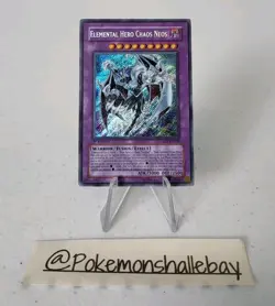 Elemental Hero Chaos Neos GLAS-EN036 *VLP-NM* 1st Ed Secret Rare Yugioh Card - Image 1