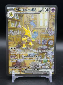 Alakazam ex 201/165 Special Illustration Rare Scarlet & Violet 151 Pokemon NM - Image 1