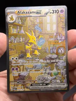 Alakazam ex 201/165 Special Illustration Rare Scarlet & Violet 151 Pokemon NM - Image 3