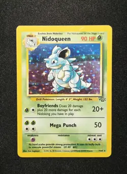 Nidoqueen 7/64 Holo Rare (1999) Jungle Base WoTC Vintage Pokemon TCG - Image 1