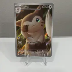 Pokemon TCG Furret 168/159 Sv09: Journey Together Holo Illustration Rare 120 HP - Image 1