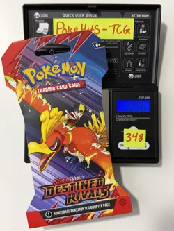 (HEAVY)🔥 32.56g Pokemon TCG Destined Rivals Sleeved Booster Pack Factory Sealed - Image 1