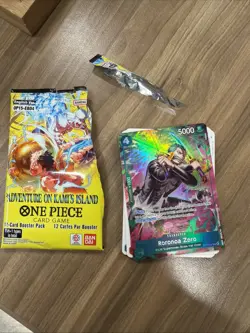 One Piece OP15 Roronoa Zoro OP13-037 TR Foil - (Treasure Rare) English - Image 1