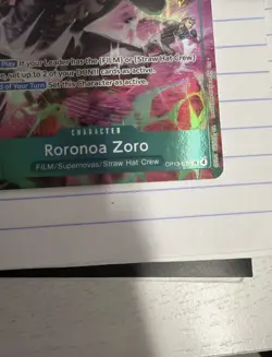 One Piece OP15 Roronoa Zoro OP13-037 TR Foil - (Treasure Rare) English - Image 5