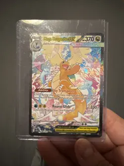 Pokemon Mega Dragonite EX Ultra Rare Full Art Holo 370 HP Card 290/217 (English) - Image 1