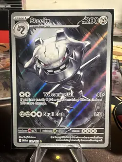 Steelix 150/132 Mega Evolution Pokemon TCG Card Near Mint Condition - Image 1
