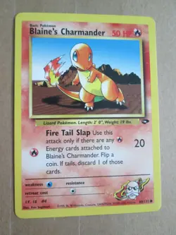 Blaine's Charmander - 60/132- Common WOTC TCG—Gym Challenge Pokemon Card - Image 1