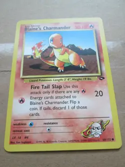 Blaine's Charmander - 60/132- Common WOTC TCG—Gym Challenge Pokemon Card - Image 5
