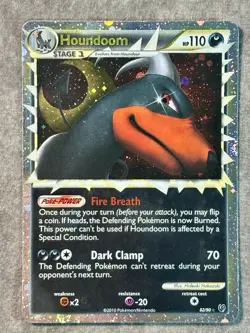 Pokemon TCG Houndoom Prime Undaunted Holo Card 82/90 NM CLEAN Condition - Image 1