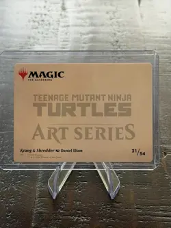Krang & Shredder Art Card (Gold-Stamped Signature) MTG Art Series 31/54 TMNT - Image 2