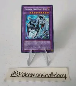 Elemental Hero Chaos Neos GLAS-EN036 *NM* 1st Ed Secret Rare Yugioh Card - Image 1