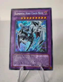 Elemental Hero Chaos Neos GLAS-EN036 *NM* 1st Ed Secret Rare Yugioh Card - Image 2