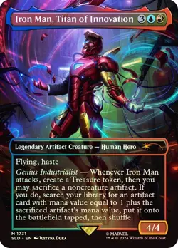 Iron Man, Titan of Innovation Foil Marvel Secret Lair NM MTG - Image 1