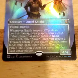 1x Battle Angels of Tyr, Borderless Art Foil, CLBG, Magic MTG Bit Off Center - Image 4