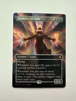MTG Exemplar of Light Borderless Mana Foil NM - Image 1