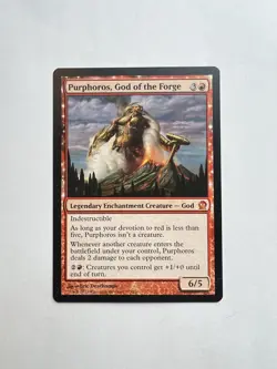 Purphoros, God of the Forge - NM Theros Mythic Legendary Creature Regular MTG - Image 1