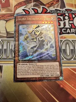 Silent Swordsman Zero LEDE-EN002 Quarter Century Secret Rare NM 1st Ed Yugioh - Image 1
