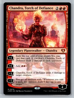 Chandra, Torch of Defiance Commander Masters #876 Magic MTG - Image 1