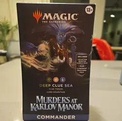 MTG Deep Clue Sea Murders at Karlov Manor Commander Deck Magic the Gathering - Image 1