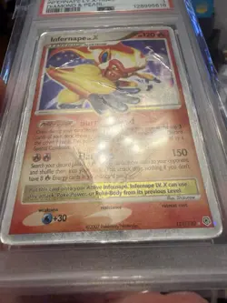 Pokemon Infernape LV.X #121 Holo Diamond & Pearl 2007 English Psa 1 ~ Pop 12 - Image 2