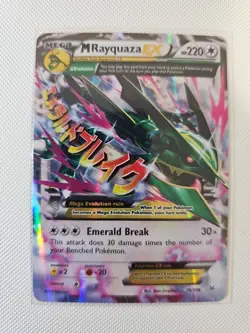 Pokemon TCG M Raquaza EX 76/108 Roaring Skies Ultra Rare Holo LP - Image 1
