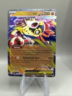 2026 POKEMON MEGA HAWLUCHA EX 122/198 ASCENDED HEROES SV11 HOLO ULTRA RARE NM - Image 1