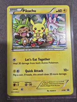 Pokemon TCG 2016 XY Black Star Promo Rare Holo Pikachu XY95 - Image 1