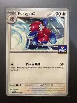 [NM] Porygon2 087/SV-P | Pokemon Gym Asia Exclusive Promo Stamped Indonesian - Image 1